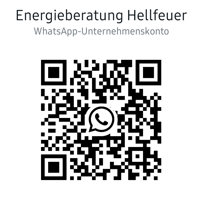 QR-Code Kontakt Kontakt Energieberatung Hellfeuer per Whatsapp